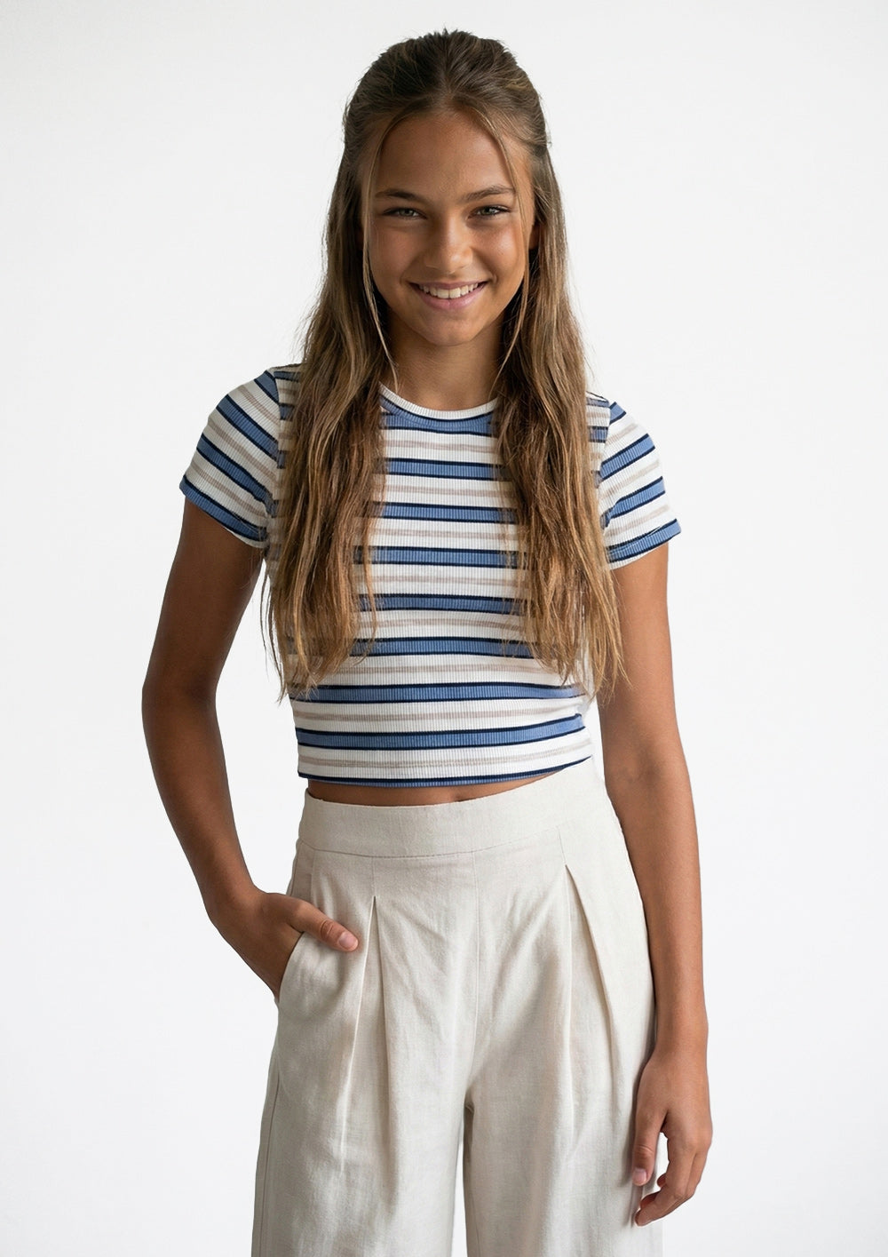 Hellblau Stripes