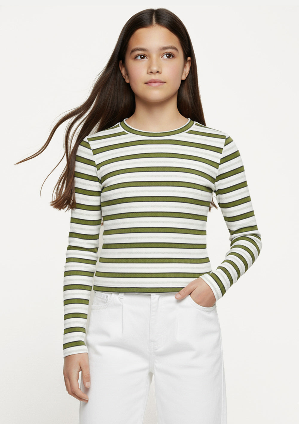 5773-Girls Boxy Longsleeve