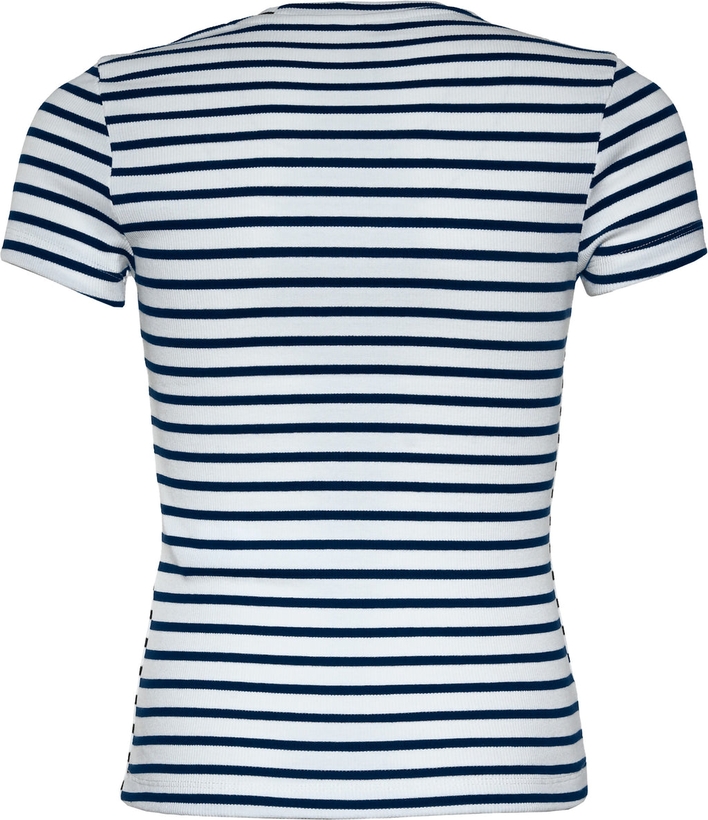 MB Weiß Dunkelmarine Stripes