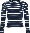 Nachtblau Weiß Stripes