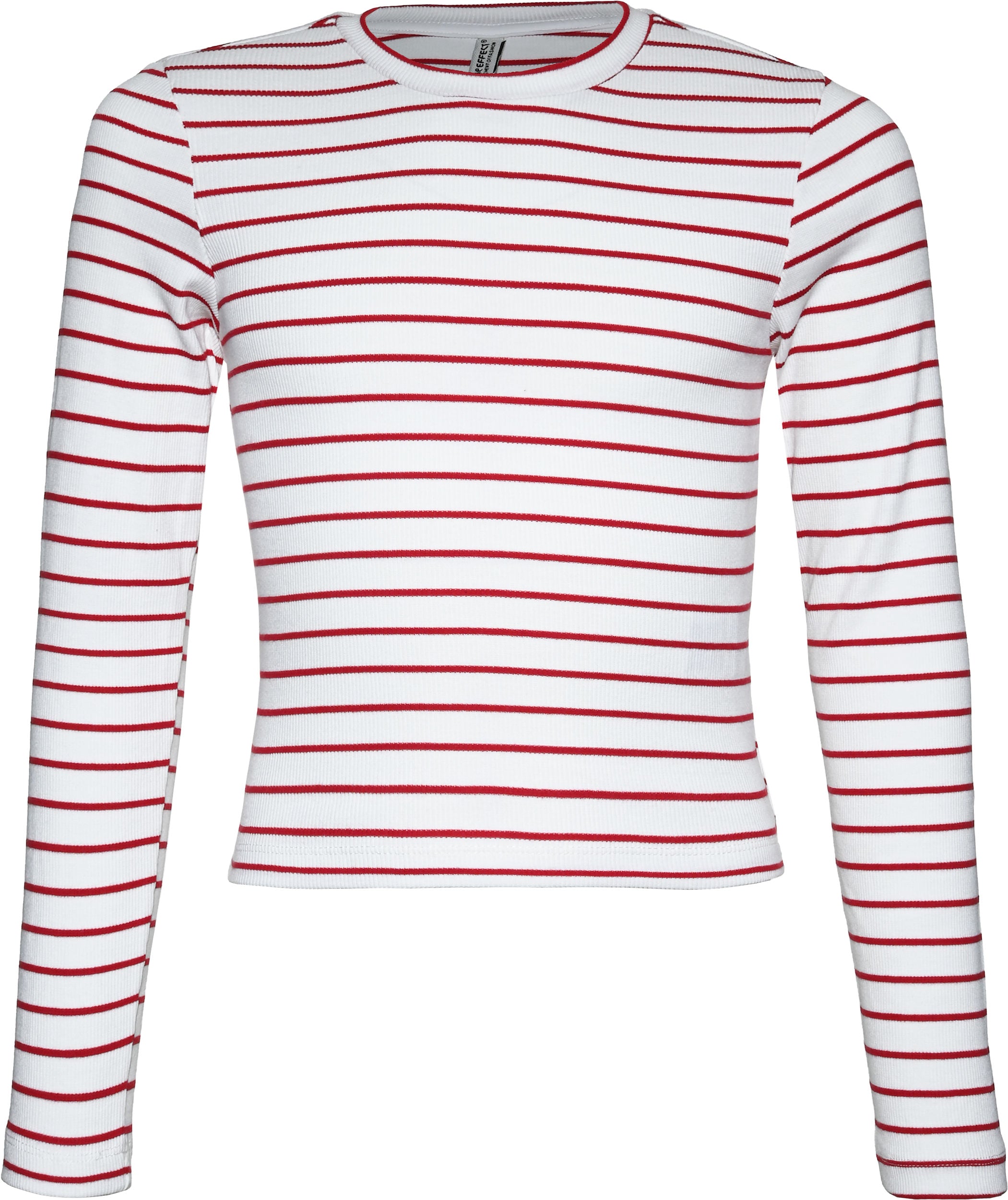 MB Weiß Kirschrot Stripes