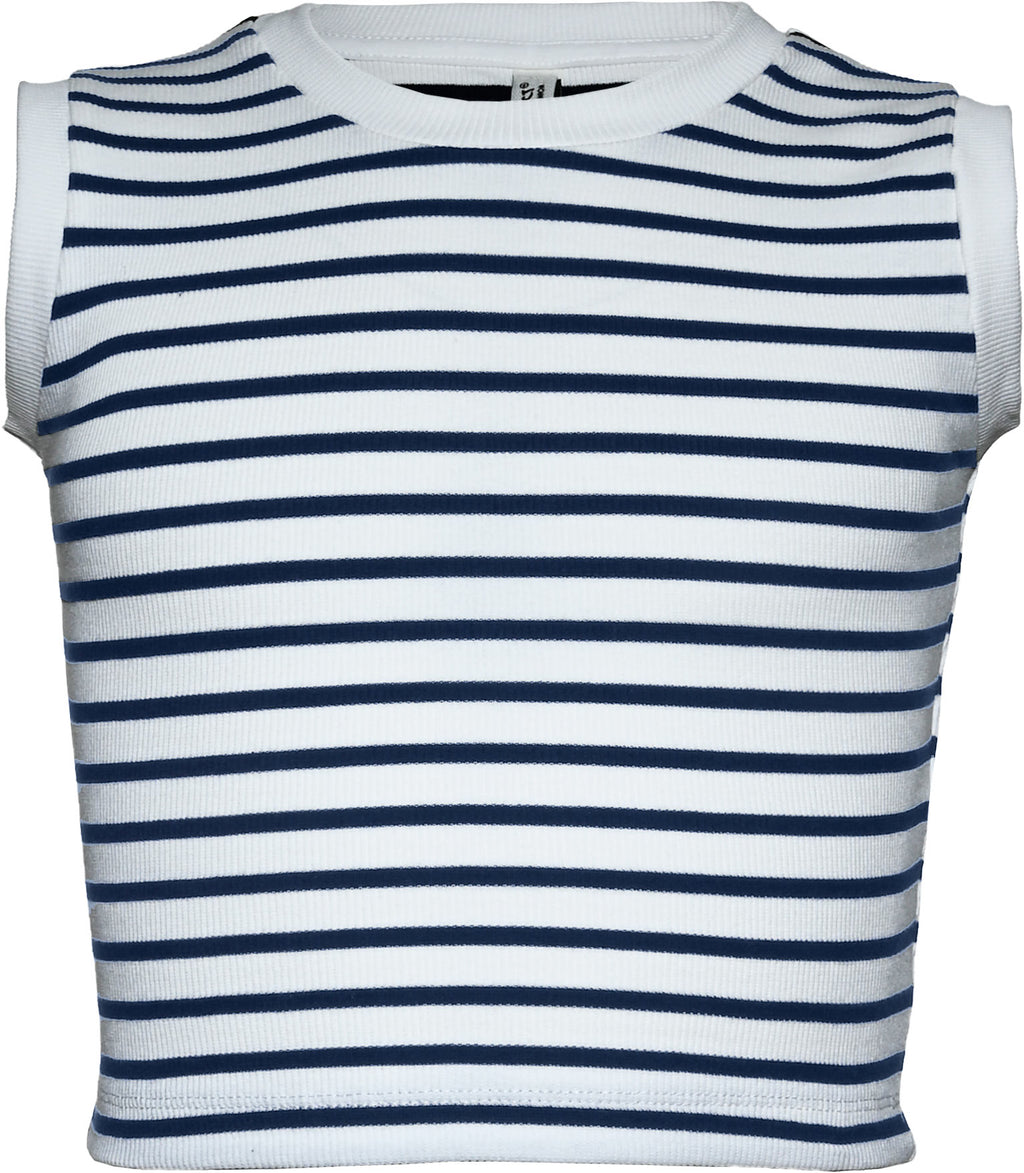 MB Weiß Dunkelmarine Stripes