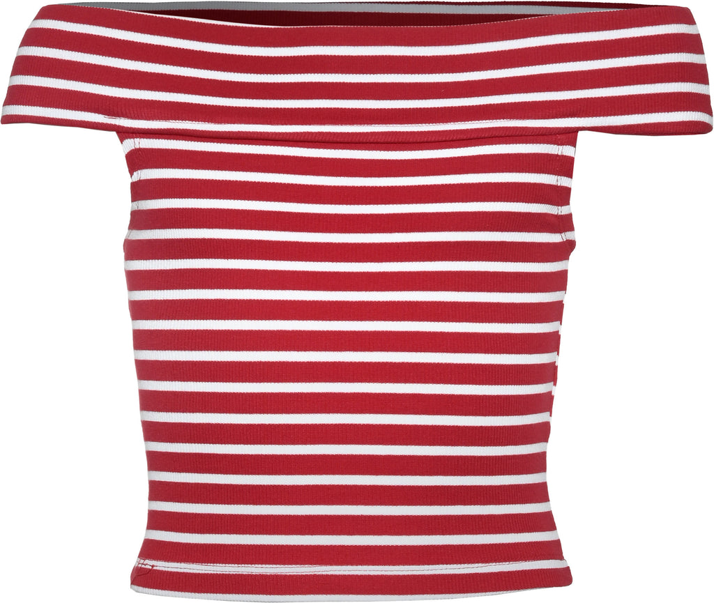 MB Kirschrot Weiß Stripes