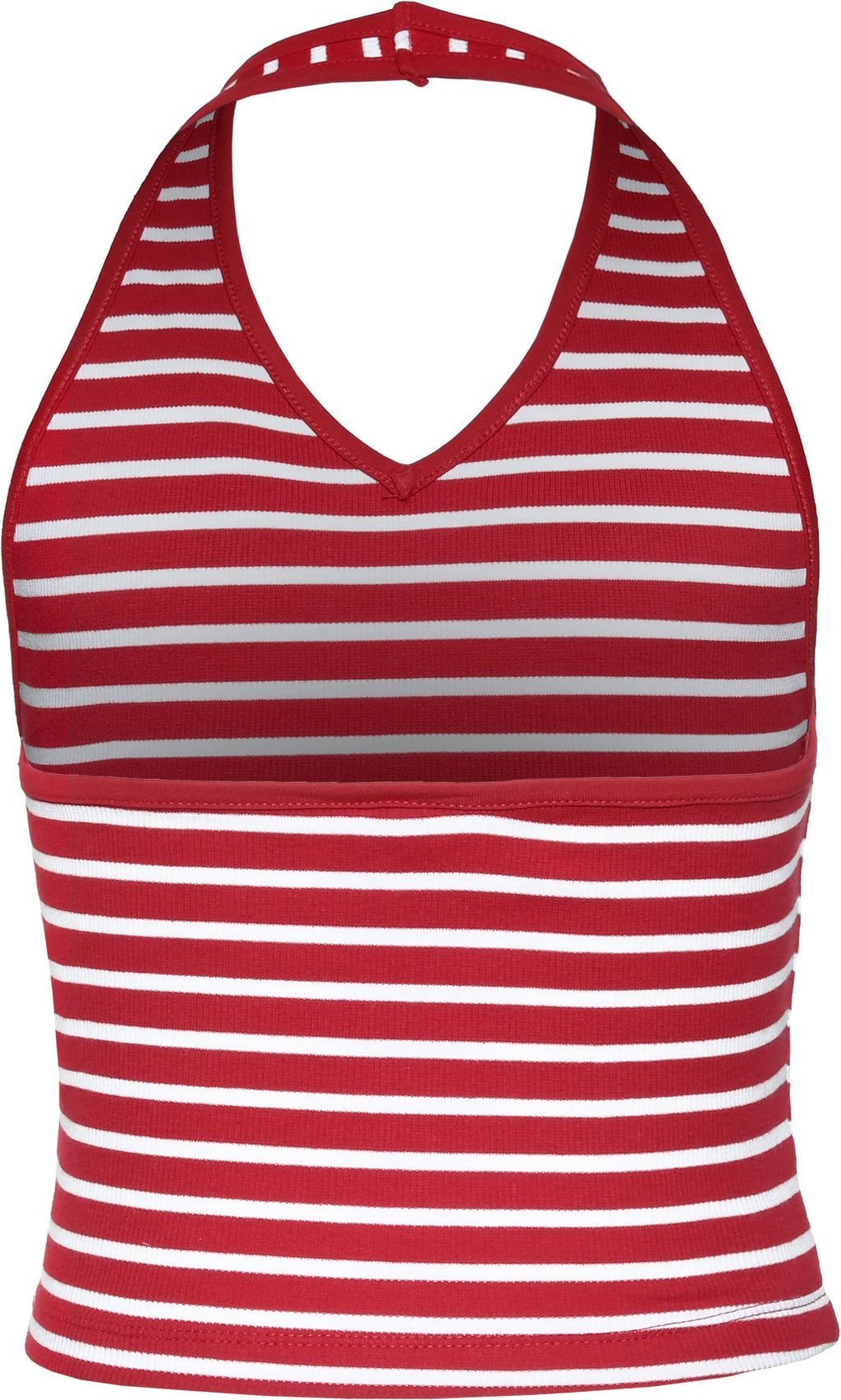 MB Kirschrot Weiß Stripes