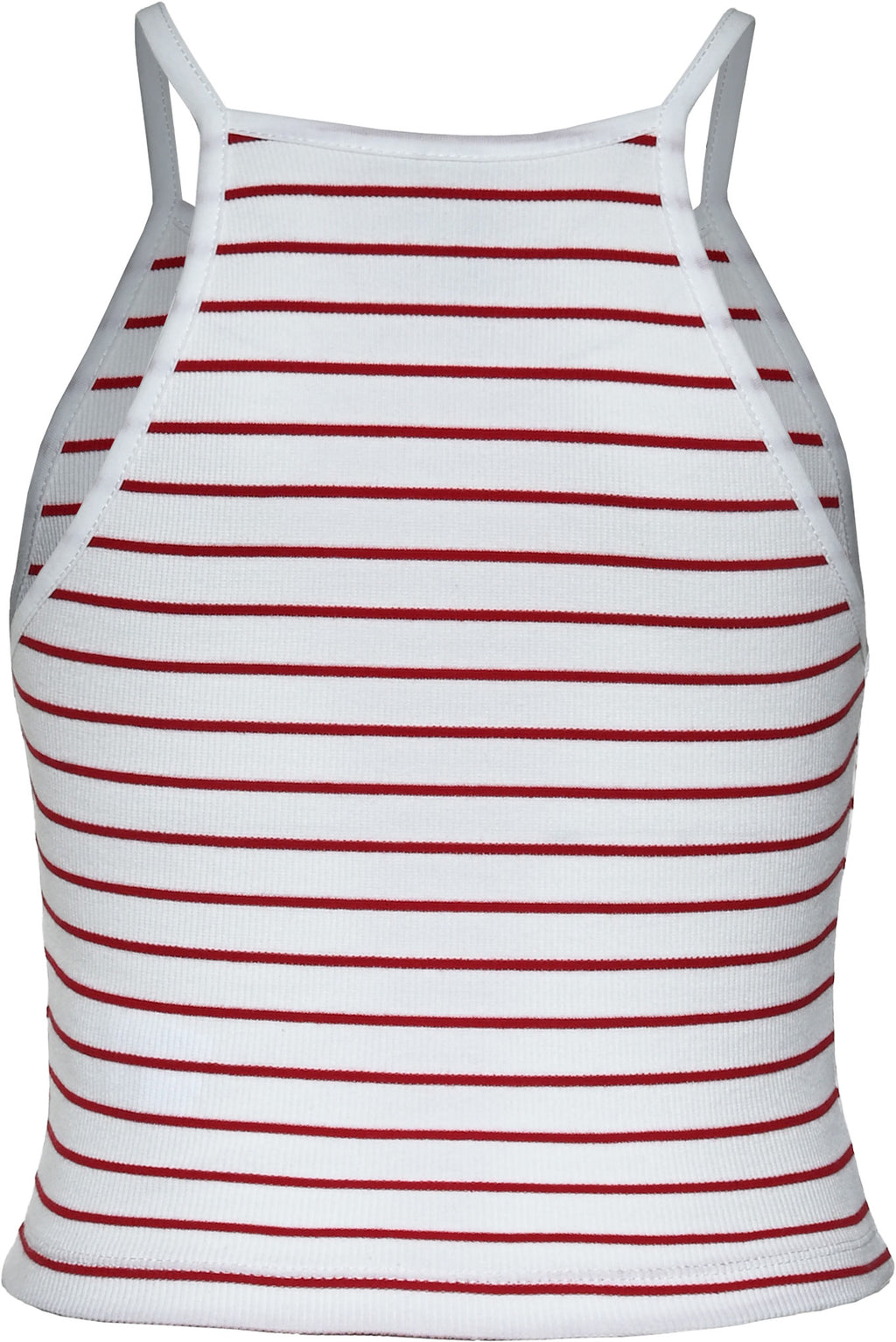 MB Weiß Kirschrot Stripes