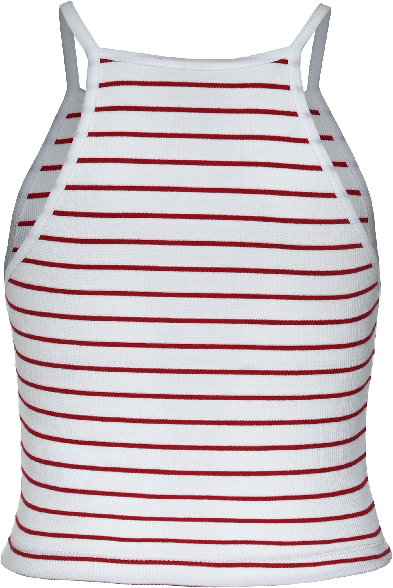 MB Weiß Kirschrot Stripes