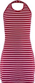 MB Kirschrot Weiß Stripes
