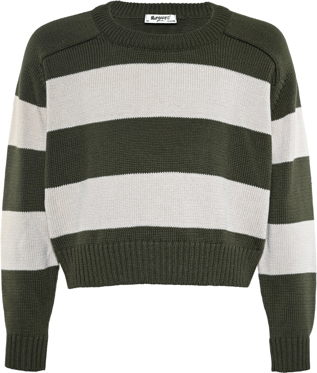 Beige Grün Streifen