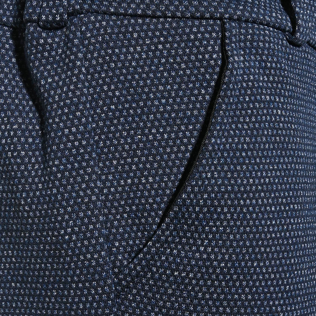 Navy Dotted