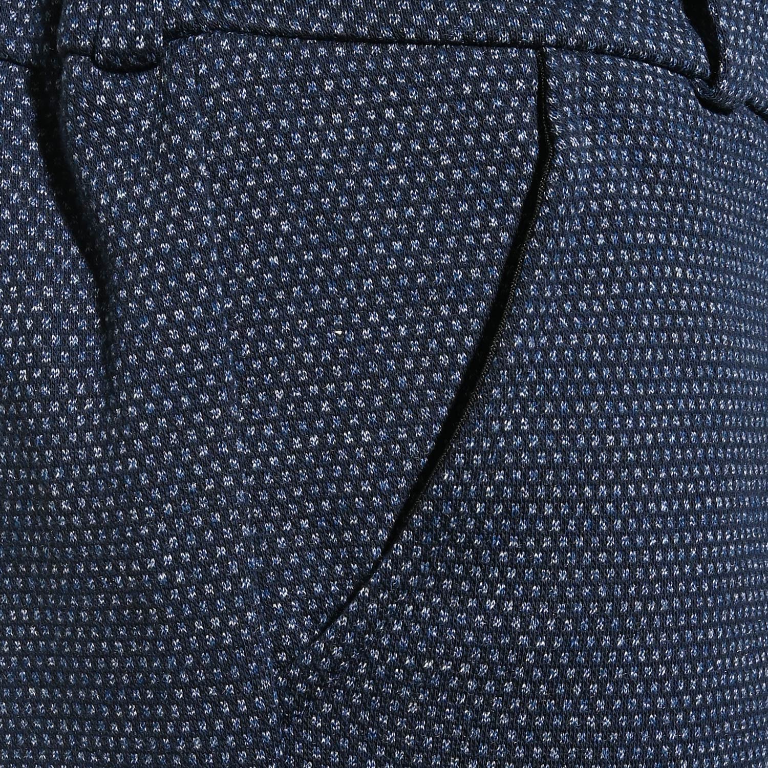 Navy Dotted