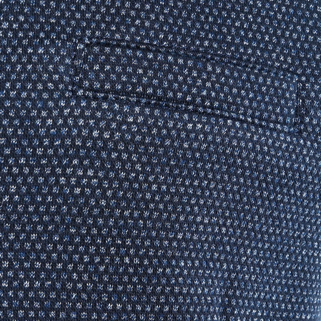 Navy Dotted