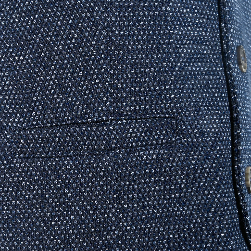 Navy Dotted