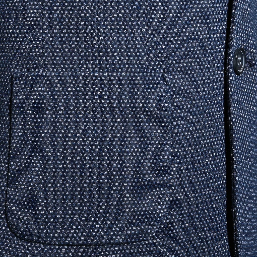 Navy Dotted