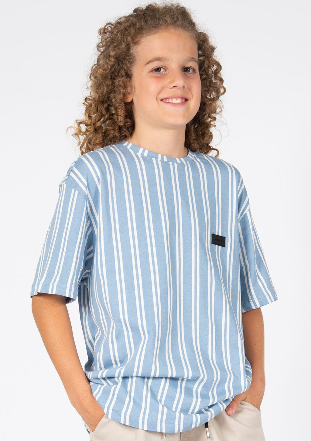 MB Graublau Stripes