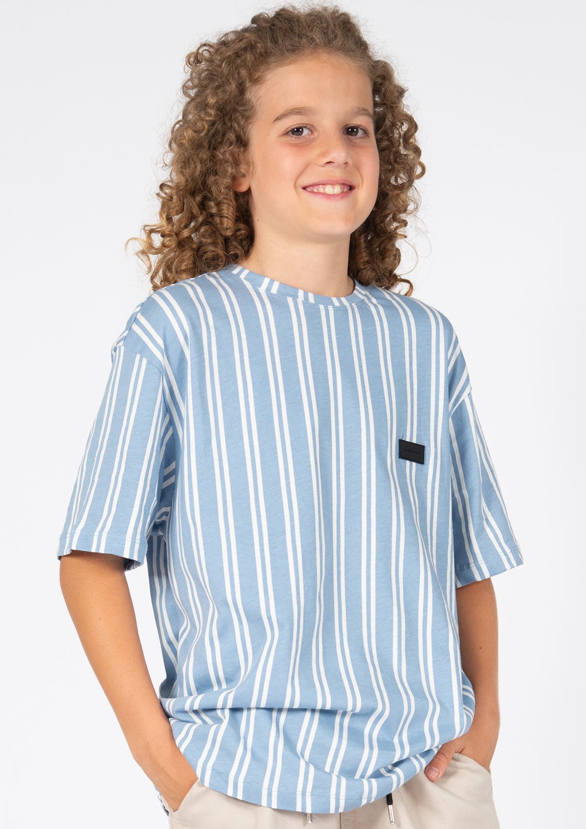 MB Graublau Stripes