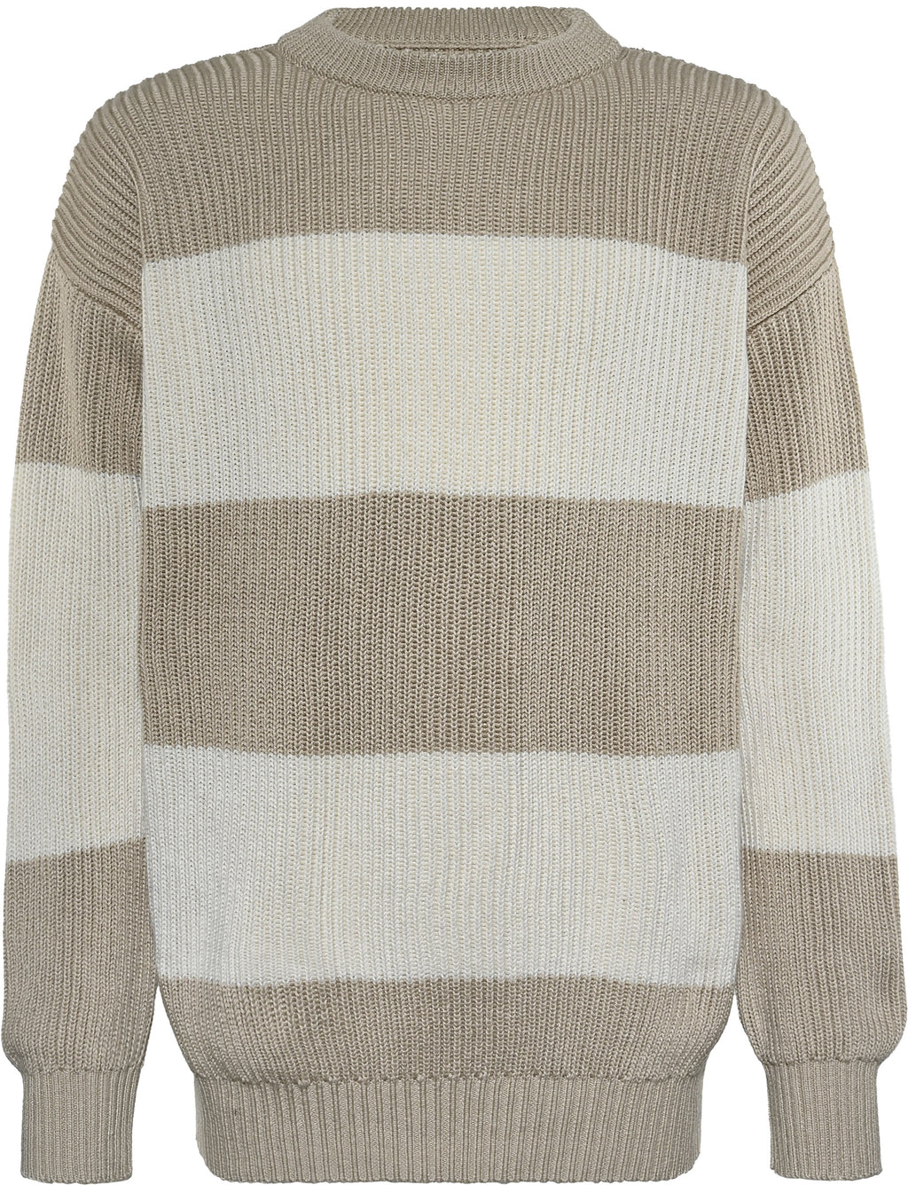 Weiß Beige Streifen